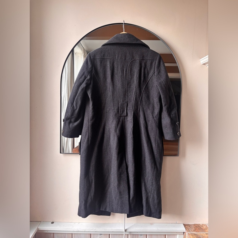 VINTAGE STILLS | wool long coat with silk lining | 40 - Picture 4 of 8
